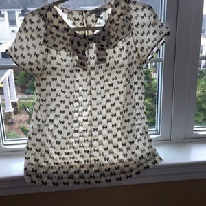 J.Crew blouse bow print
